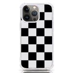 Black White Chess Board iPhone 13 Pro TPU UV Print Case Front