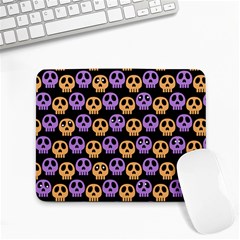 Halloween Skull Pattern Small Mousepad by Ndabl3x