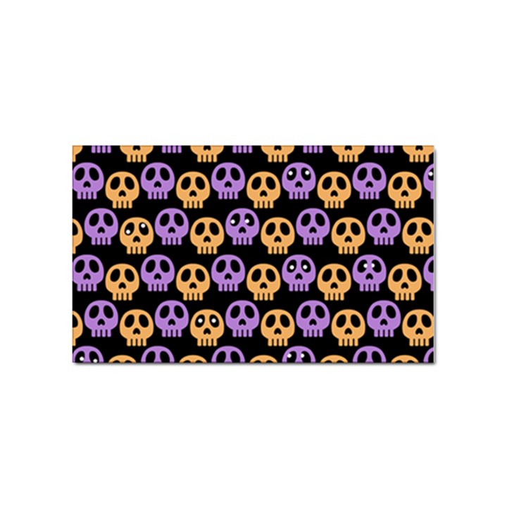 Halloween Skull Pattern Sticker (Rectangular)