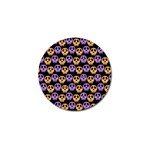 Halloween Skull Pattern Golf Ball Marker Front