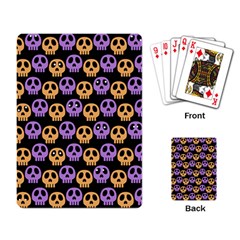 Halloween Skull Pattern Playing Cards Single Design (rectangle) by Ndabl3x