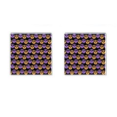 Halloween Skull Pattern Cufflinks (square)