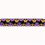 Halloween Skull Pattern Small Bar Mat 24 x4  Bar Mat