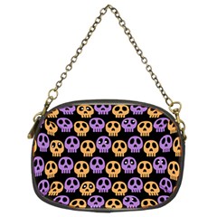 Halloween Skull Pattern Chain Purse (two Sides) by Ndabl3x