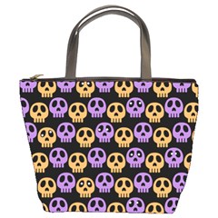 Halloween Skull Pattern Bucket Bag by Ndabl3x