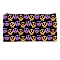 Halloween Skull Pattern Pencil Case by Ndabl3x