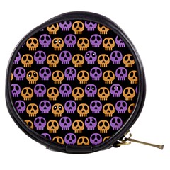 Halloween Skull Pattern Mini Makeup Bag by Ndabl3x