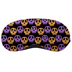 Halloween Skull Pattern Sleep Mask by Ndabl3x