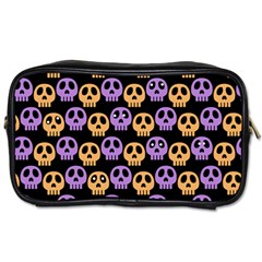 Halloween Skull Pattern Toiletries Bag (one Side) by Ndabl3x