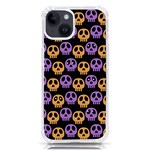 Halloween Skull Pattern iPhone 14 TPU UV Print Case Front