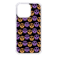 Halloween Skull Pattern Iphone 13 Pro Tpu Uv Print Case by Ndabl3x