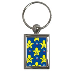 Blue Yellow October 31 Halloween Key Chain (rectangle) by Ndabl3x