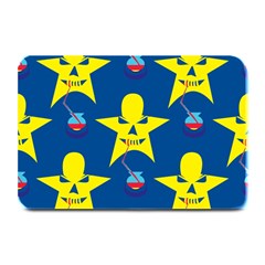 Blue Yellow October 31 Halloween Plate Mats by Ndabl3x