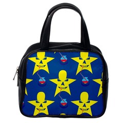 Blue Yellow October 31 Halloween Classic Handbag (one Side) by Ndabl3x