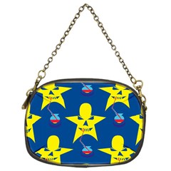 Blue Yellow October 31 Halloween Chain Purse (two Sides) by Ndabl3x