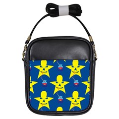 Blue Yellow October 31 Halloween Girls Sling Bag by Ndabl3x