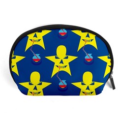 Blue Yellow October 31 Halloween Accessory Pouch (large) by Ndabl3x