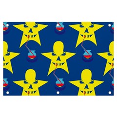 Blue Yellow October 31 Halloween Banner And Sign 6  X 4  by Ndabl3x