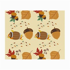 Leaves Foliage Acorns Barrel Small Glasses Cloth by Ndabl3x