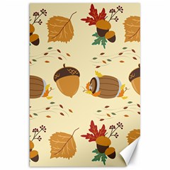 Leaves Foliage Acorns Barrel Canvas 20  X 30  by Ndabl3x