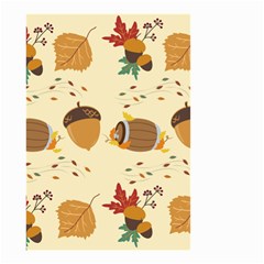 Leaves Foliage Acorns Barrel Small Garden Flag (two Sides) by Ndabl3x