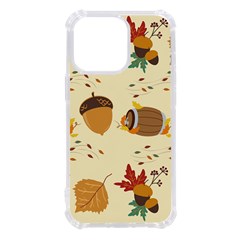 Leaves Foliage Acorns Barrel Iphone 13 Pro Tpu Uv Print Case