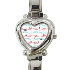 Halloween Pattern Heart Italian Charm Watch by Ndabl3x