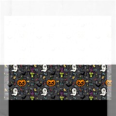 Halloween Bat Pattern Rectangular Jigsaw Puzzl by Ndabl3x