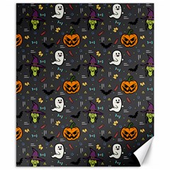 Halloween Bat Pattern Canvas 8  X 10 