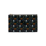 Halloween Bat Pattern Cosmetic Bag (Small) Front