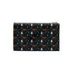 Halloween Bat Pattern Cosmetic Bag (Small) Back