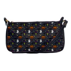 Halloween Bat Pattern Shoulder Clutch Bag by Ndabl3x