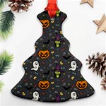 Halloween Bat Pattern Ornament (Christmas Tree)  Front