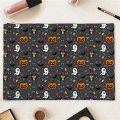 Halloween Bat Pattern Cosmetic Bag (xxl) by Ndabl3x