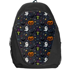 Halloween Bat Pattern Backpack Bag by Ndabl3x