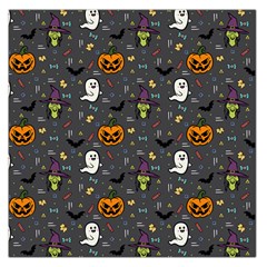 Halloween Bat Pattern Square Satin Scarf (36  X 36 ) by Ndabl3x