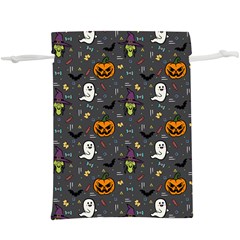 Halloween Bat Pattern Lightweight Drawstring Pouch (xl) by Ndabl3x