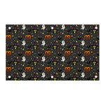 Halloween Bat Pattern Banner and Sign 5  x 3  Front