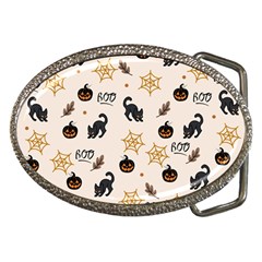 Cat Halloween Pattern Belt Buckles by Ndabl3x