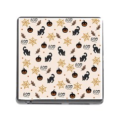 Cat Halloween Pattern Memory Card Reader (square 5 Slot) by Ndabl3x