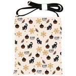 Cat Halloween Pattern Shoulder Sling Bag Front