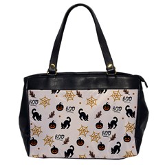 Cat Halloween Pattern Oversize Office Handbag by Ndabl3x