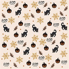 Cat Halloween Pattern Play Mat (rectangle) by Ndabl3x