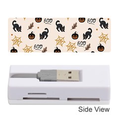 Cat Halloween Pattern Memory Card Reader (stick) by Ndabl3x