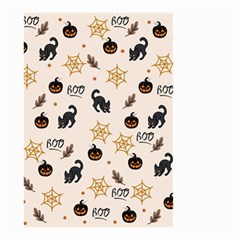 Cat Halloween Pattern Small Garden Flag (two Sides) by Ndabl3x