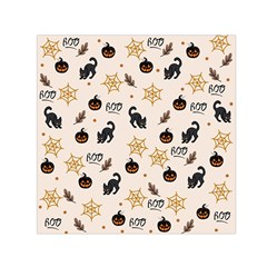 Cat Halloween Pattern Square Satin Scarf (30  X 30 ) by Ndabl3x