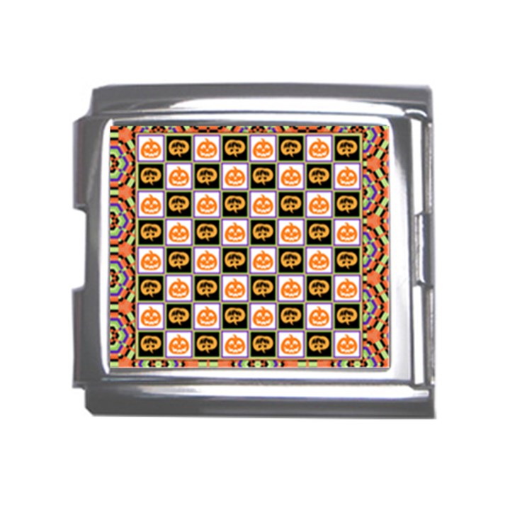 Chess Halloween Pattern Mega Link Italian Charm (18mm)