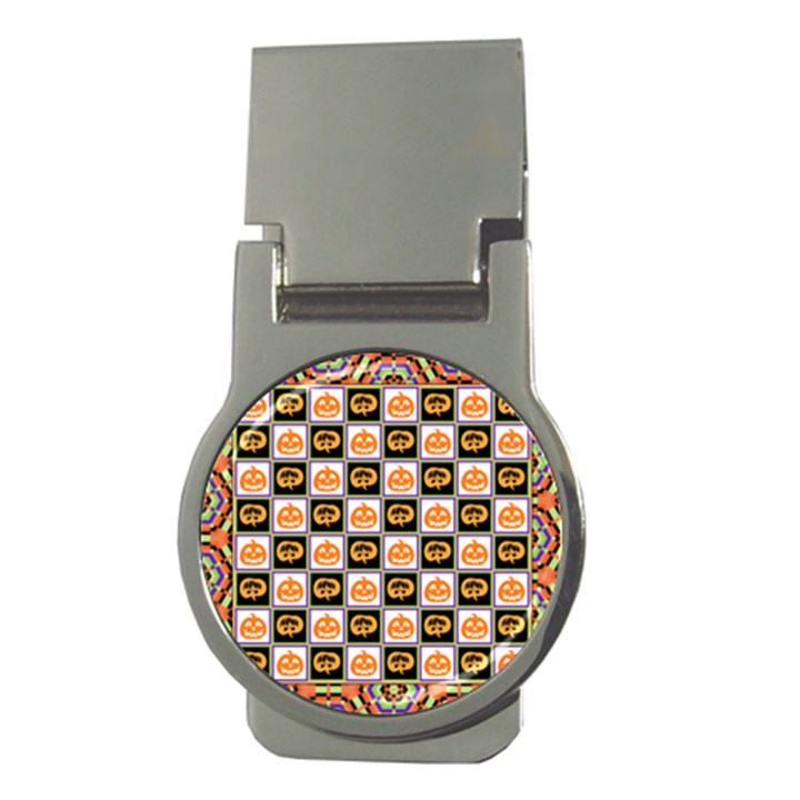 Chess Halloween Pattern Money Clips (Round) 