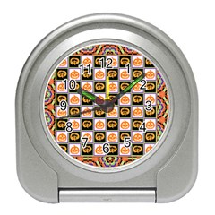 Chess Halloween Pattern Travel Alarm Clock by Ndabl3x