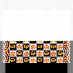 Chess Halloween Pattern Rectangular Jigsaw Puzzl by Ndabl3x